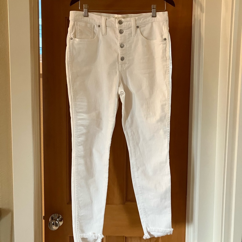 Madewell Women's White Skinny Jeans